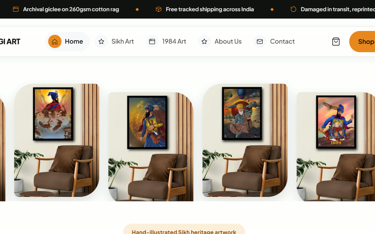 GS Nagi Art, SEO + Development project by Saurabh Bhayana