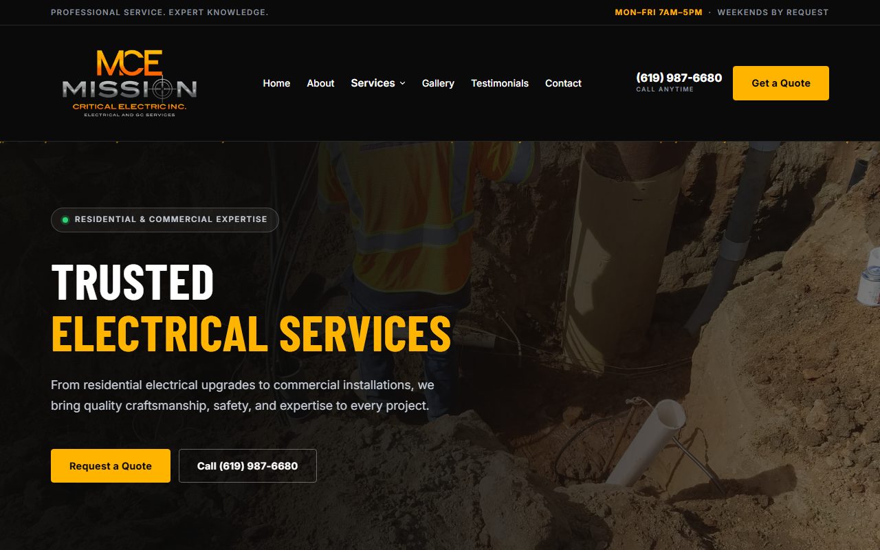 Mission Critical Electric, Development project by Saurabh Bhayana