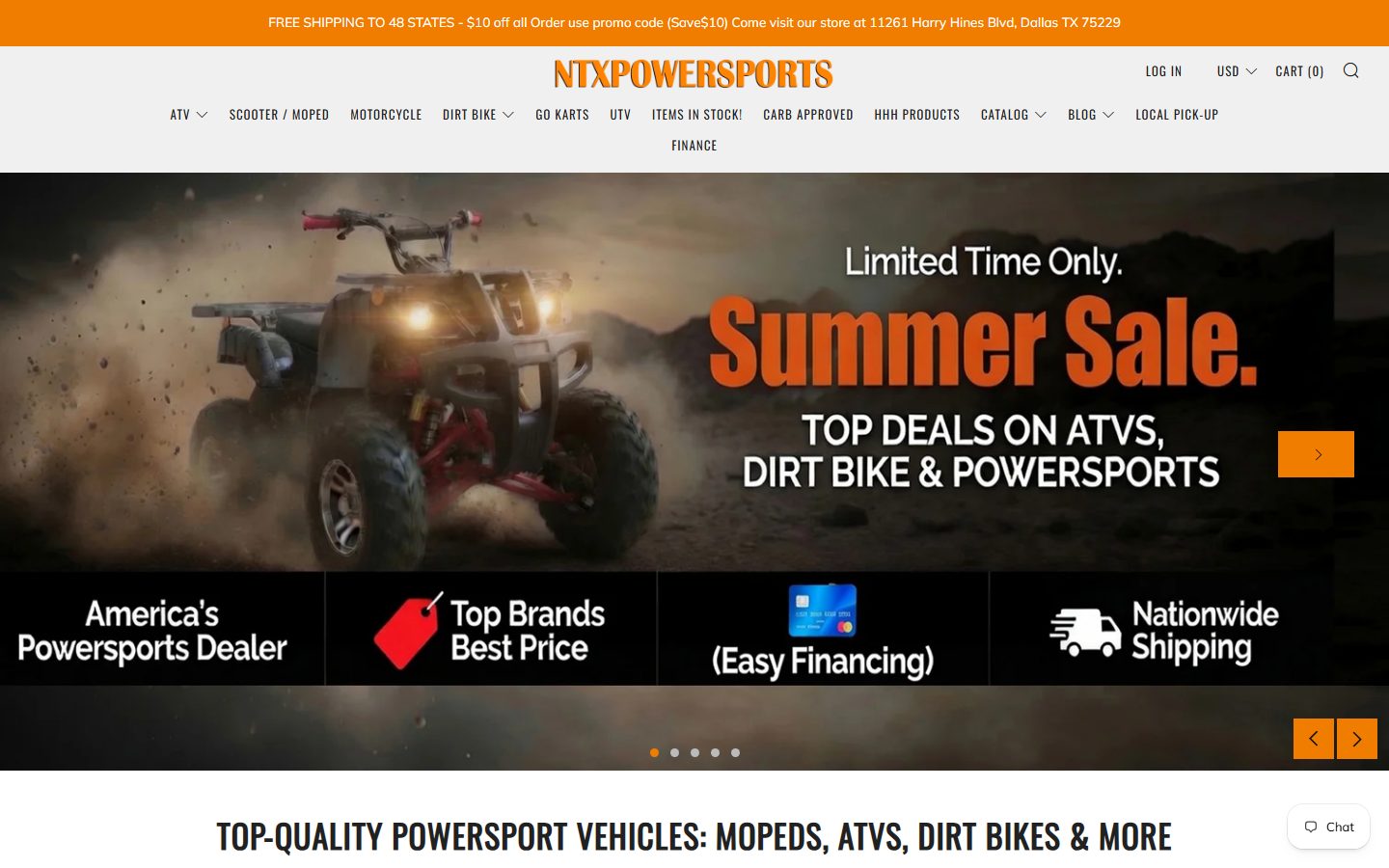 NTX Powersports, SEO project by Saurabh Bhayana