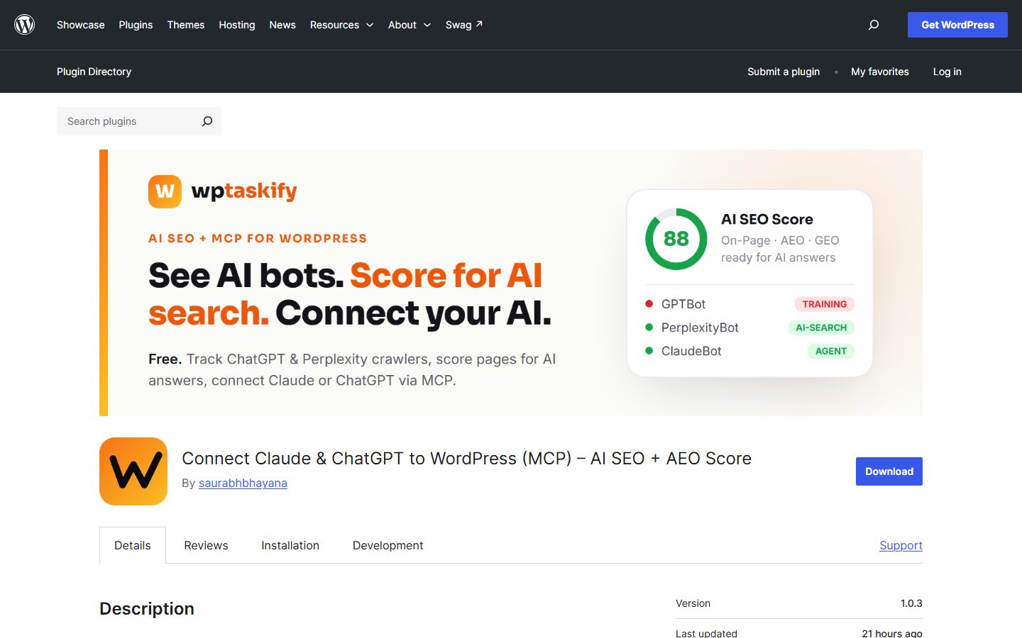 Search Signal for MCP, Published plugin project by Saurabh Bhayana
